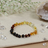 Barnsteen armband dames rainbow