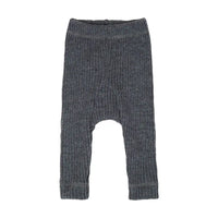 Gebreide wollen broek / legging antraciet
