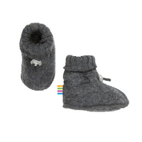 Baby slofjes wolfleece - Antraciet