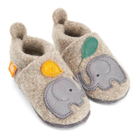 Sloffen wol Olifant Benni - beige