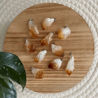 Citrien ruwe edelsteen hanger – Vreugde & Positiviteit