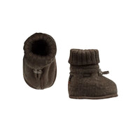 Baby slofjes wolfleece - Bruin