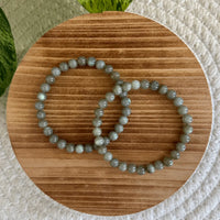 Labradoriet kogelarmband 6mm dames