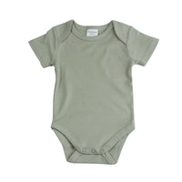 Romper Korte Mouw Extra Soft Olijf – 100% Biologisch Katoen