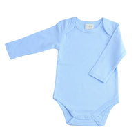 Romper Lange Mouw Extra Soft Lichtblauw – 100% Biologisch Katoen