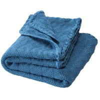 Baby deken wol gebreid Antiek blauw