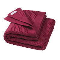 Baby deken wol Honeycomb cassis