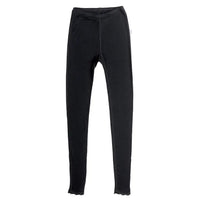 Dames legging wol met kant - zwart