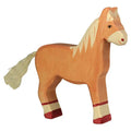 Houten paard licht bruin