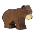 Houten bruine beer klein