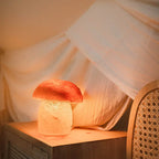Himalaya zoutlamp paddenstoel