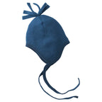 Strikmutsje wolfleece blauw