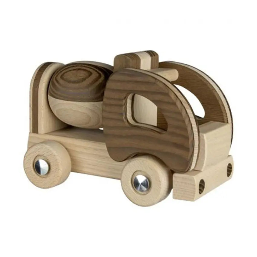 Houten cementwagen