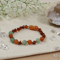 Barnsteen armband dames aventurijn - jade