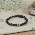 Barnsteen armband dames green – unpolished