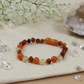 Barnsteen armband dames quartz, aventurijn