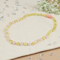 Barnsteen ketting dames lemon – rose quartz