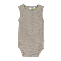 Romper mouwloos wol - sesam