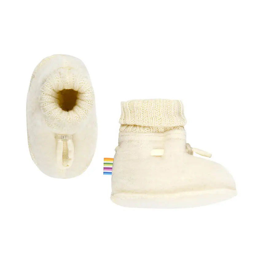 Baby slofjes wolfleece - ecru