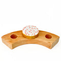 Beschuit met roze muisjes steker
