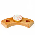 Beschuit met roze muisjes steker
