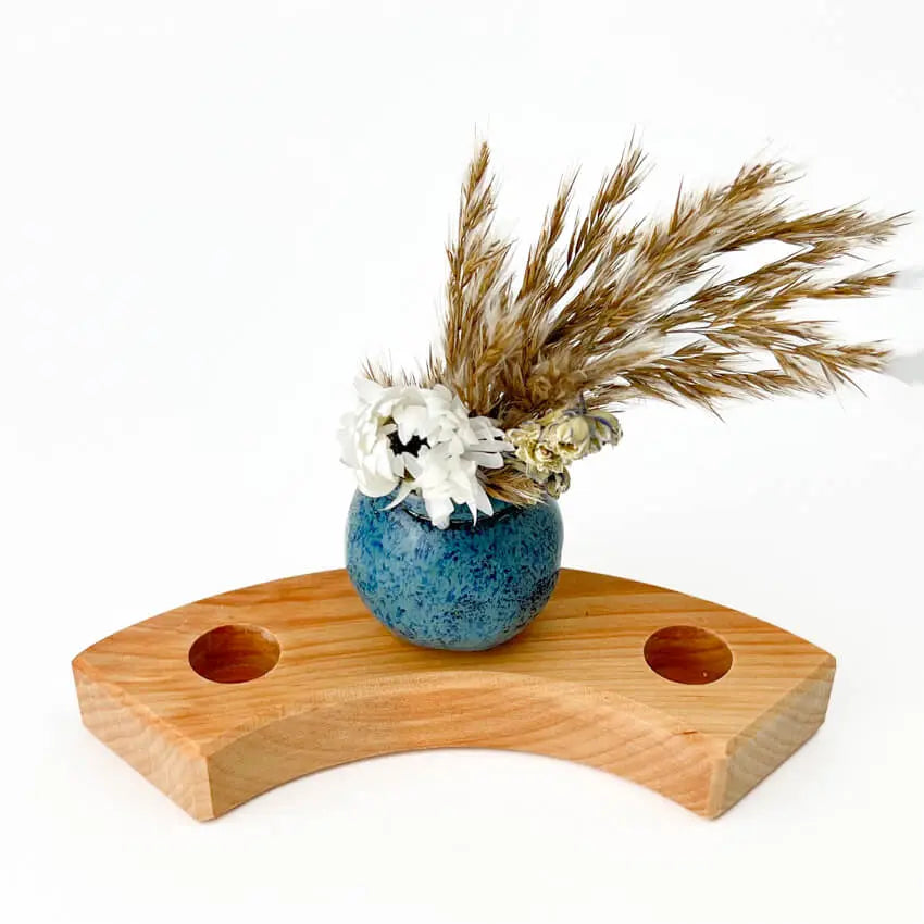 Blauw kraagvaasje steker