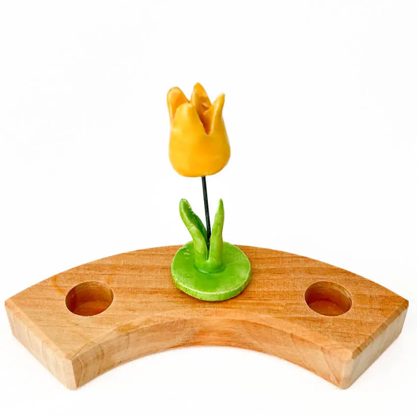 Gele tulp steker