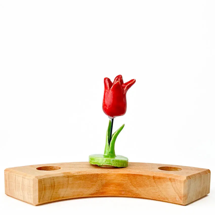 Rode tulp steker