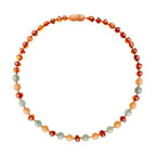 Barnsteen ketting dames aventurijn - jade