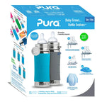 starterset 325 ml aqua en grijs