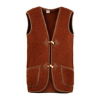 Bodywarmer dames van wol – Alpen Cognac