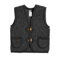 Bodywarmer kind van wol - Alpen junior Antraciet