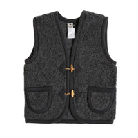 Bodywarmer kind van wol - Alpen junior Antraciet