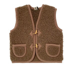 Bodywarmer kind van wol - Alpen junior Bark