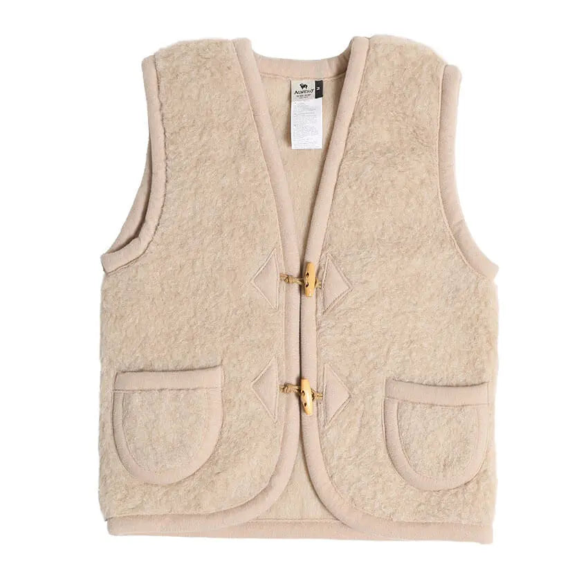Bodywarmer kind van wol - Alpen junior English tea