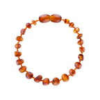 Barnsteen armband dames cognac – unpolished