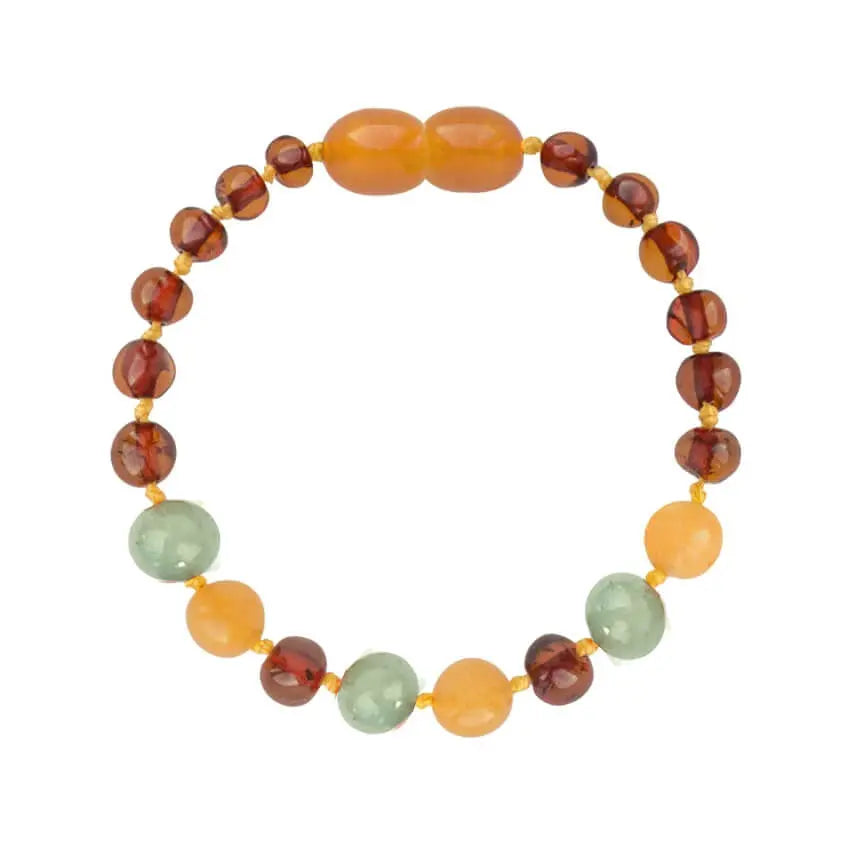 Barnsteen armband dames aventurijn - jade