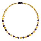 Barnsteen ketting dames lemon - amethist - jade