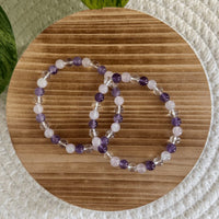 Gouden Driehoek kogelarmband 6mm dames