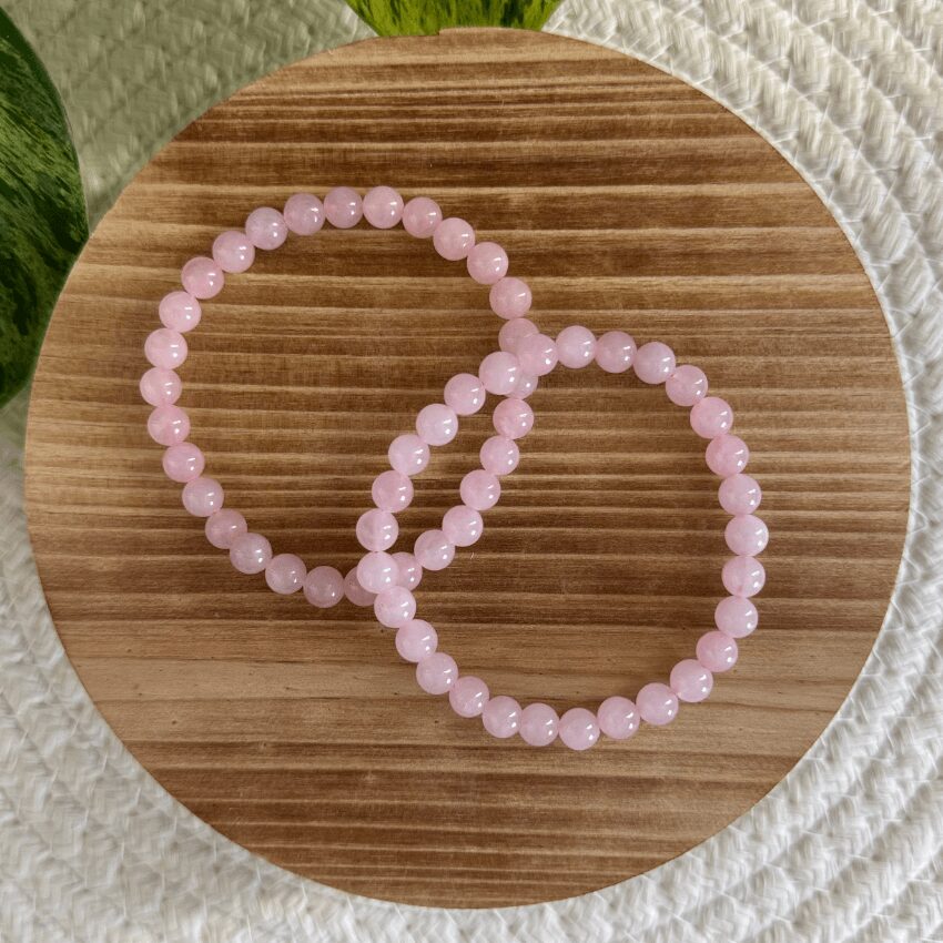 baby-natura-6mm-kogelarmband-rozekwarts