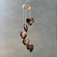Agaat mobiel hanger hartjes