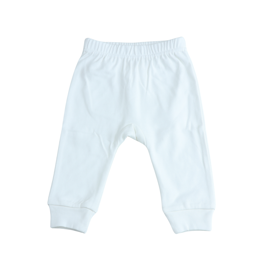 Babybroek Extra Soft Wit – 100% Biologisch Katoen