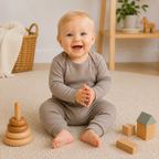 Babybroek Extra Soft Sesam – 100% Biologisch Katoen