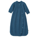 Gebreide wollen slaapzak lange mouw antiek blauw