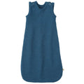 Gebreide wollen slaapzak mouwloos antiek blauw