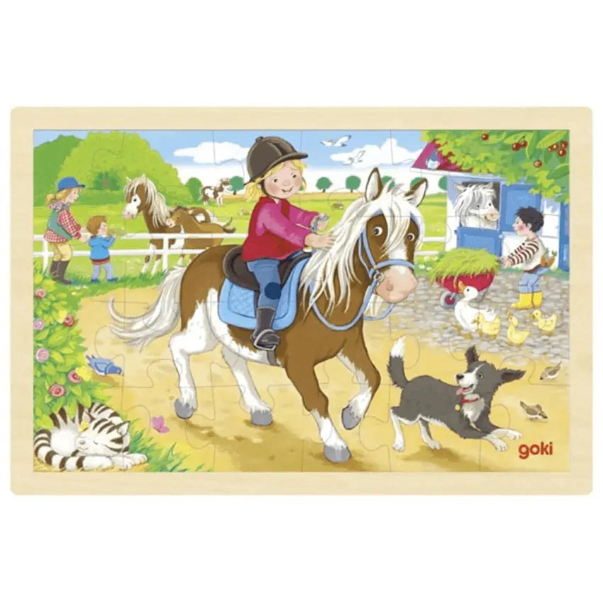 baby-natura-goki-houten-puzzel-paarden-boerderij-pony-farm
