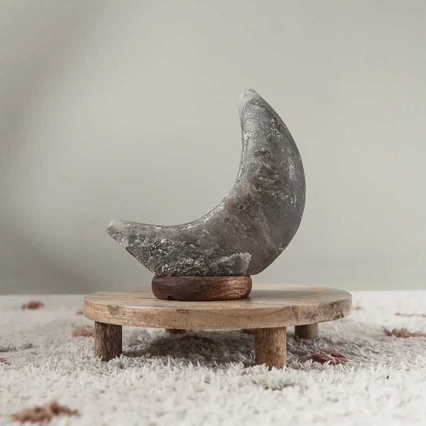 Himalaya zoutlamp maan grijs Baby Natura