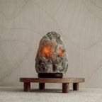 Himalaya zoutlamp 2-4 kg grijs
