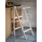 Houten opvouwbare leertoren - wit