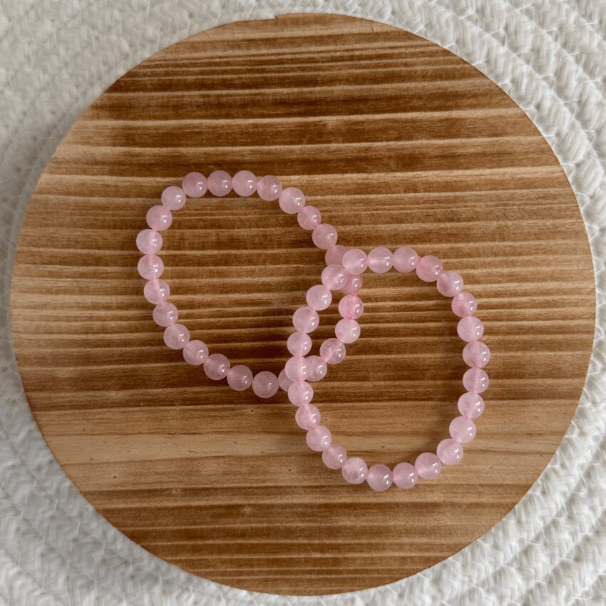 baby-natura-kogelarmband-6mm-rozekwarts-dubbel